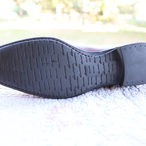 Santoni 9-D Italian Brown Cap Toe Oxford Mens Dress Shoes - Picture 11 of 13